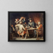 Kaartspel - Nicolas Toussaint Charlet — ingelijst kunstwerk aan de muur