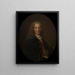 portret van Voltaire 1694-1778 en 1718 - Nicolas de Largillière — ingelijst kunstwerk aan de muur