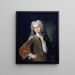 portret van een jonge man met een pruik - Nicolas de Largillière — ingelijst kunstwerk aan de muur