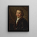 Portret van een man (Conflictbeschrijving) - Nicolas de Largillière — ingelijst kunstwerk aan de muur