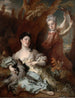 Portret van de gravin van Montsoreau en haar zus als Diana en een dienares - Nicolas de Largillière — weergave van het kunstwerk