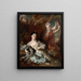 Portret van de gravin van Montsoreau en haar zus als Diana en een dienares - Nicolas de Largillière — ingelijst kunstwerk aan de muur