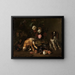 Natuurschilderij met wild, bloemen, fruit en een spaniel - Nicolas de Largillière — ingelijst kunstwerk aan de muur