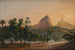 van uitzicht op Rio de Janeiro vanaf de wijk Cosme Velho - Nicolau Antonio Facchinetti — weergave van het kunstwerk
