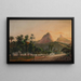 van uitzicht op Rio de Janeiro vanaf de wijk Cosme Velho - Nicolau Antonio Facchinetti — ingelijst kunstwerk aan de muur