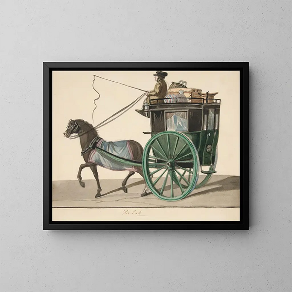 The Cabriolet - Nicolino Calyo — framed artwork on a wall