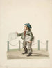 De krantenverkoper - Nicolino Calyo — weergave van het kunstwerk