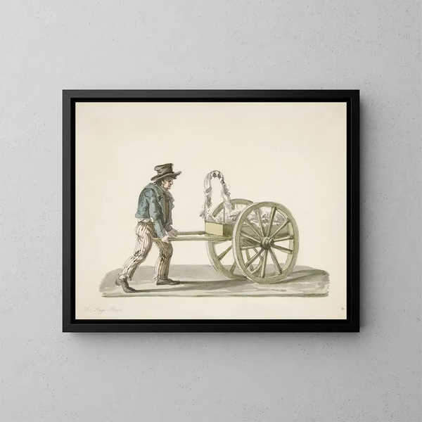 L'homme aux haillons - Nicolino Calyo — framed artwork on a wall