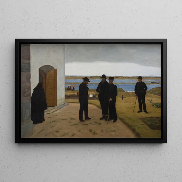 Niels Bjerre - Harboreboere ved kirken.webp