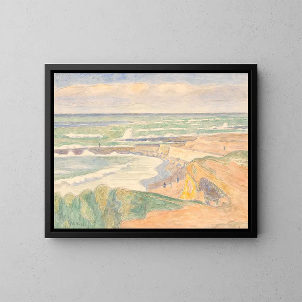 Homme à Bovbjerg - Niels Bjerre — framed artwork on a wall