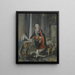 De koning Gustaf III van Zweden - Niklas Lafrensen — ingelijst kunstwerk aan de muur