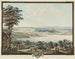 Vue van het Kasteel en de Stad Cerlier en Neuville met de Omgeving aan het Meer van Bienne - Niklaus Sprüngli — weergave van het kunstwerk