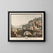 Vue du célèbre pont et château de Saint-Maurice - Niklaus Sprüngli — ingelijst kunstwerk aan de muur