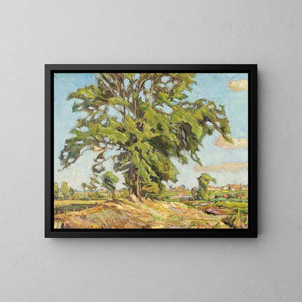 Tree outside the village - Nikolai Alexandrovich Tarkhov — framed artwork on a wall
