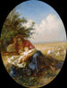 Moeder en kind in het tarweveld - Nikolai Efimovich Rachkov — weergave van het kunstwerk