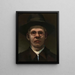 Zelfportret - Nikolai Kummits — ingelijst kunstwerk aan de muur