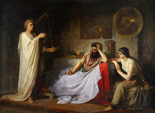Nikolai Mikhailovich Plyusnin - David Playing the Harp to Saul.webp