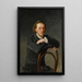 portret van Nikolaï, de zoon van de kunstenaar - Nikolai Nikolaevich Ge — ingelijst kunstwerk aan de muur