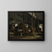 Binnen schilderij - Nikolai Triik — ingelijst kunstwerk aan de muur