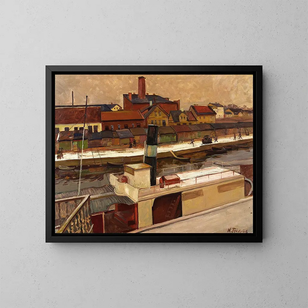 Vue de Tartu - Nikolai Triik — ingelijst kunstwerk aan de muur