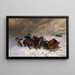 In de sneeuwstorm - Nikolai Yegorovich Sverchkov — ingelijst kunstwerk aan de muur