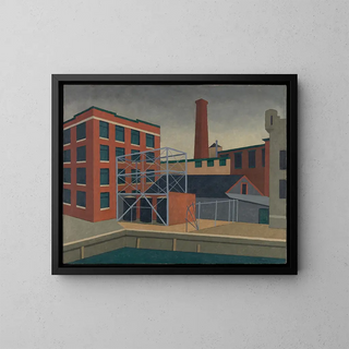 Niles Spencer - Waterfront Mill.webp
