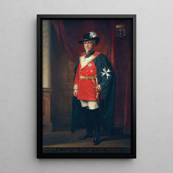 Portret - Nils Asplund — ingelijst kunstwerk aan de muur