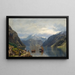 Landschap van fjord - Nils Bjørnsen Møller — ingelijst kunstwerk aan de muur