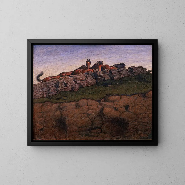 At the border - Nils Kreuger — framed artwork on a wall