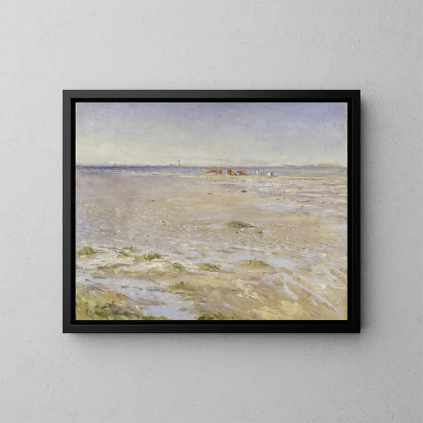 Coastal Scene Motif of Varberg - Nils Kreuger — framed artwork on a wall