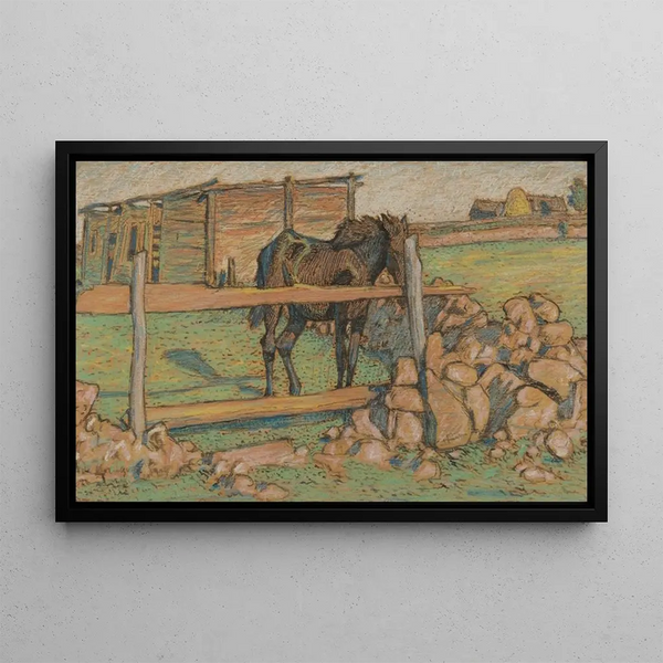 Confiné Painting - Nils Kreuger — framed artwork on a wall