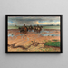 Charretiers d'algues sur la côte de Halland - Nils Kreuger — ingelijst kunstwerk aan de muur