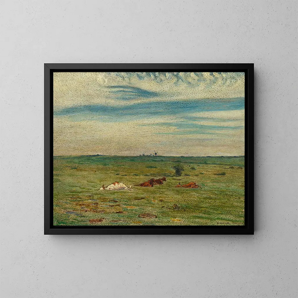 Sieste sur la terre - Nils Kreuger — framed artwork on a wall