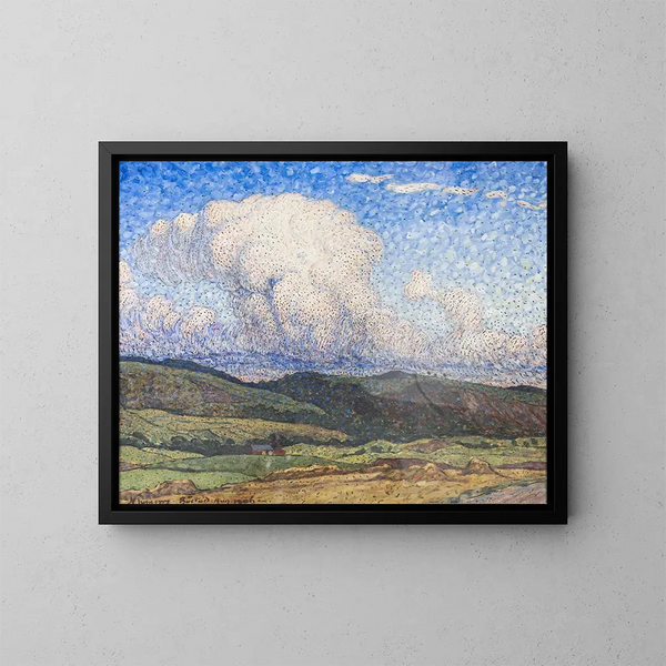 Sunny Clouds - Nils Kreuger — framed artwork on a wall