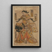 Trois beautés de l'époque - Nishimura Shigenaga — ingelijst kunstwerk aan de muur