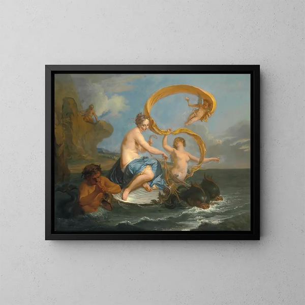 The Triumph of Galatea - Noël Nicolas Coypel — framed artwork on a wall