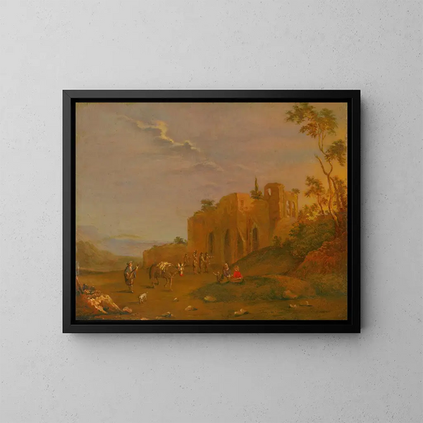 Morning - Norbert Joseph Carl Grund — framed artwork on a wall