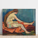 Reproductie van het schilderij van een zittend profielschilderij - Suzanne Valadon
