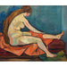Reproductie van het schilderij van een zittend profielschilderij - Suzanne Valadon