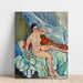 Reproductie van het schilderij van een zittend naakt aan de rand van een bed - Suzanne Valadon