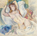 Nu op een bank - Jules Pascin — weergave van het kunstwerk
