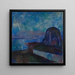Sterrennacht - Edvard Munch — ingelijst kunstwerk aan de muur
