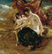 Nymphe à la pêche - William Etty — weergave van het kunstwerk