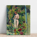 Reproductie van het schilderij Nymphe aux Fleurs (Naakt met de Draperie, in de Tuin) - Maurice Denis