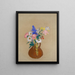 Bloemenboeket in een aardewerken vaas - Odilon Redon — ingelijst kunstwerk aan de muur