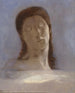 Ogen dicht - Odilon Redon — weergave van het kunstwerk