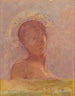 Yeux fermés (conflit de cas) - Odilon Redon — weergave van het kunstwerk