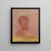 Yeux fermés (conflit de cas) - Odilon Redon — ingelijst kunstwerk aan de muur