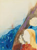 Contemplatie - Odilon Redon — weergave van het kunstwerk