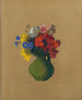 Geraniums en veldbloemen - Odilon Redon — weergave van het kunstwerk